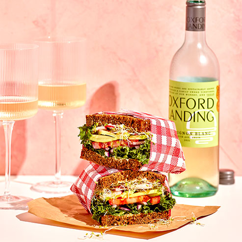 A homemade garlic and lemon aioli elevates any sandwich into something worthy of a cool glass of Sauvignon Blanc.