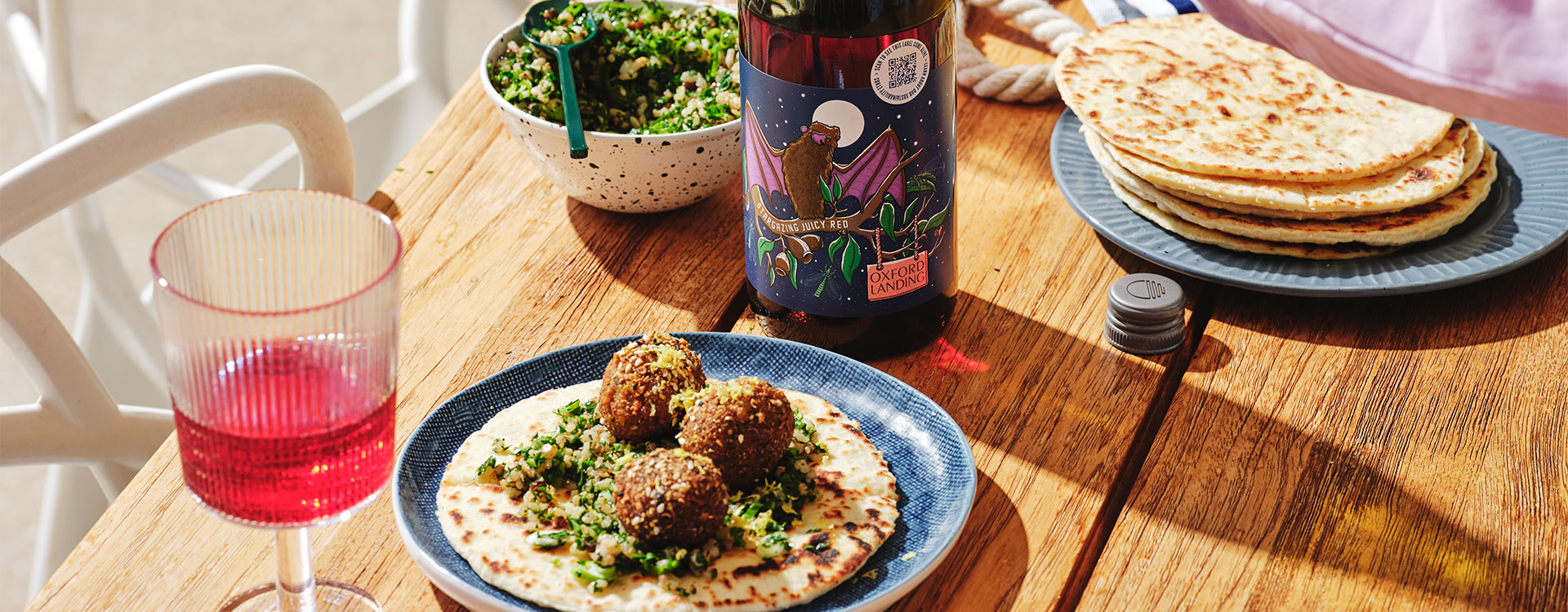 Pumpkin Kofta with Tabouli & Pita